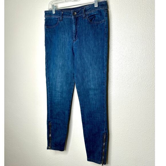 Splendid Medium Wash High Waist Ankle Zip Stretch Skinny Jeans 29 - Picture 3 of 13